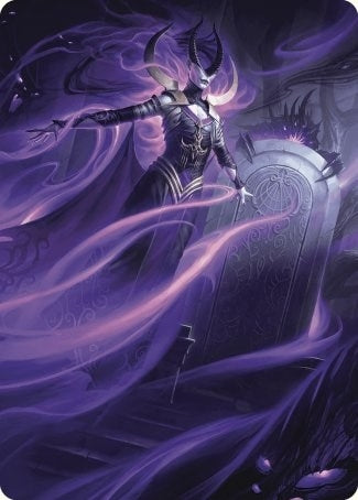 Ashiok, Wicked Manipulator Art Card (10/81) (10) (Art Series: Wilds of Eldraine)