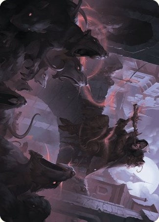 Gnawing Crescendo Art Card (17) (Art Series: Wilds of Eldraine)
