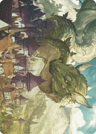 Beanstalk Wurm Art Card (23) (Art Series: Wilds of Eldraine)