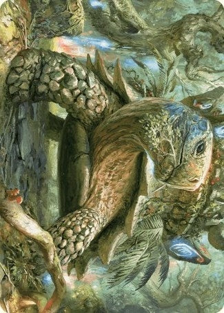 Blossoming Tortoise Art Card (24) (Art Series: Wilds of Eldraine)
