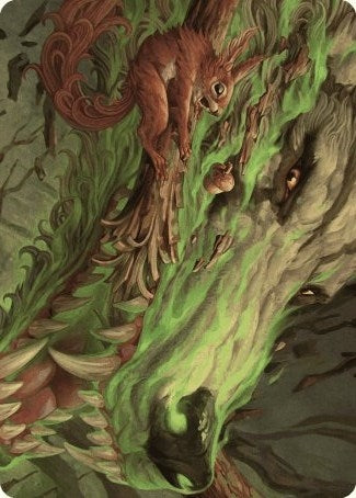 Leaping Ambush Art Card (26) (Art Series: Wilds of Eldraine)