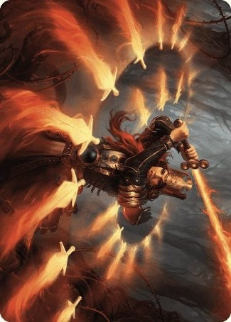 Heartflame Duelist Art Card (38) (Art Series: Wilds of Eldraine)