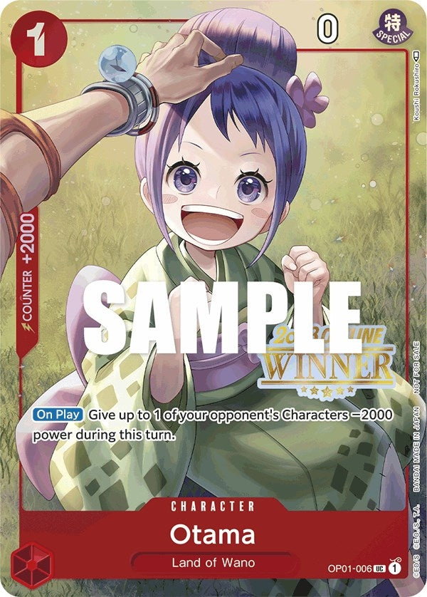 Image for Otama (Offline Regional 2023) [Winner] (OP01-006) (One Piece Promotion Cards) - One Piece Card Game