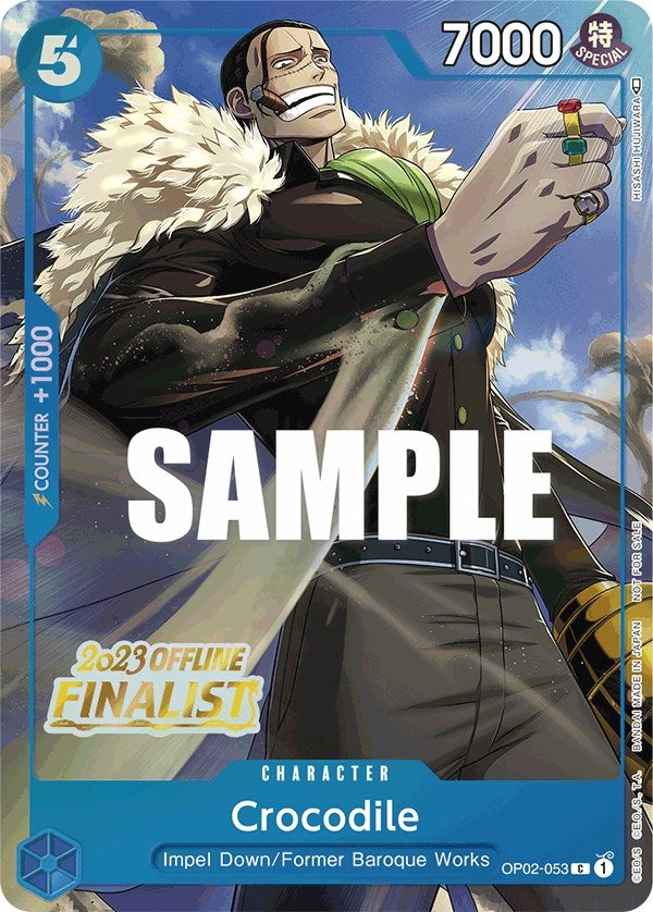 Image for Crocodile (Offline Regional 2023) [Finalist] (OP02-053) (One Piece Promotion Cards) - One Piece Card Game