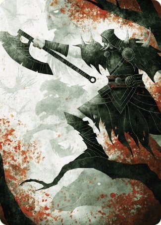 Garruk's Uprising Art Card (72) (Art Series: Wilds of Eldraine)