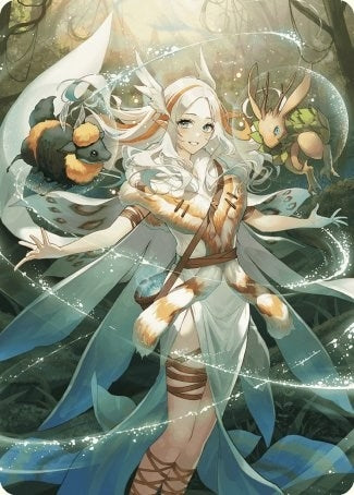 Greater Auramancy Anime Art Card (76) (Art Series: Wilds of Eldraine)