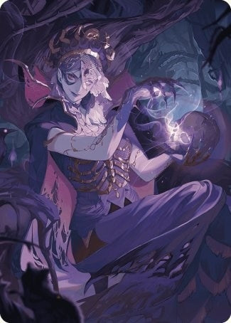Necropotence Art Card (80) (Art Series: Wilds of Eldraine)