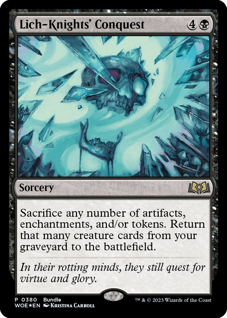 Lich-Knights' Conquest (WOE Bundle) (380) (Unique and Miscellaneous Promos)