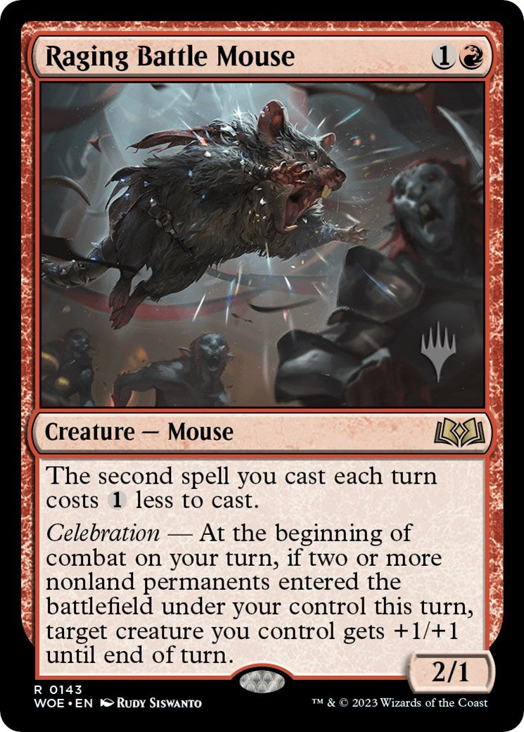 Raging Battle Mouse (143) (Promo Pack: Wilds of Eldraine)