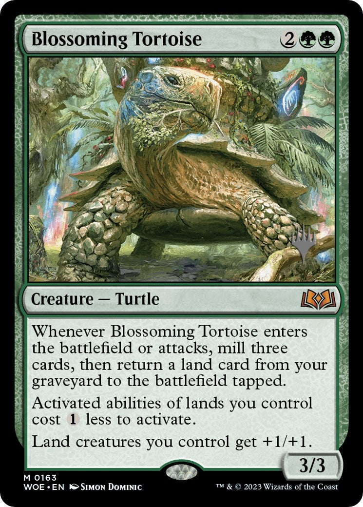 Blossoming Tortoise (163) (Promo Pack: Wilds of Eldraine)