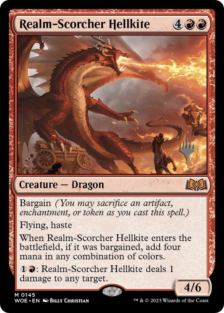 Realm-Scorcher Hellkite (145) (Promo Pack: Wilds of Eldraine)