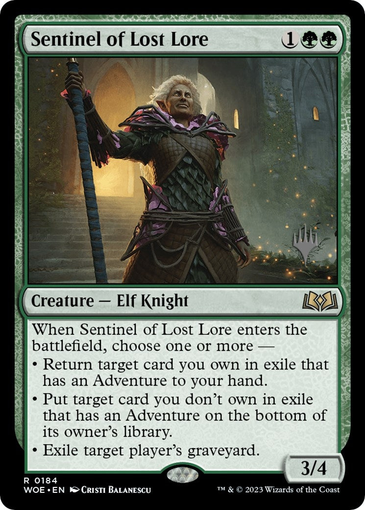 Sentinel of Lost Lore (184) (Promo Pack: Wilds of Eldraine)