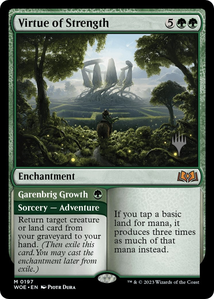 Virtue of Strength (197) (Promo Pack: Wilds of Eldraine)