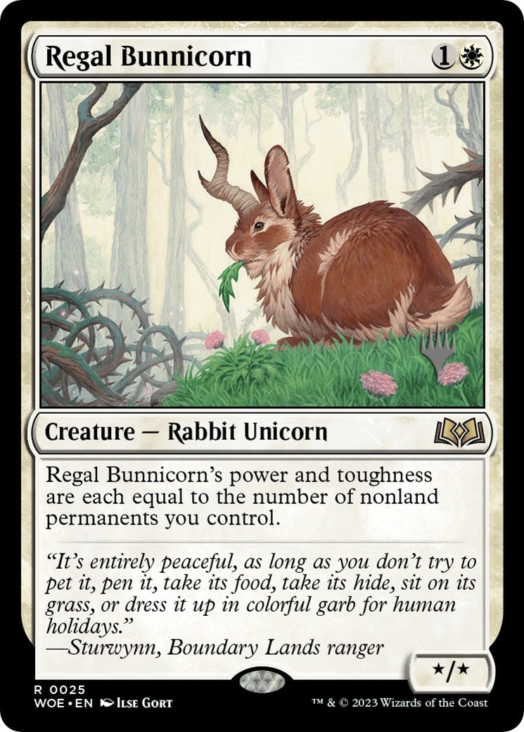 Regal Bunnicorn (25) (Promo Pack: Wilds of Eldraine)