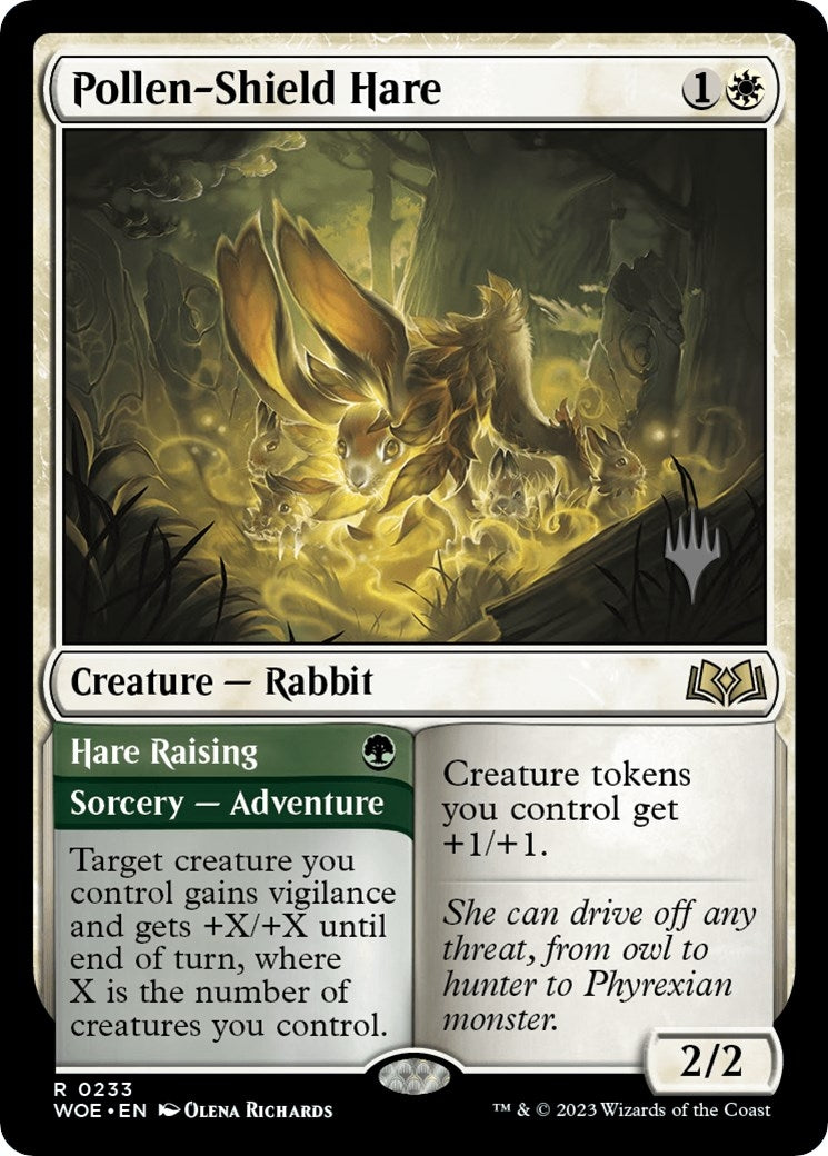Pollen-Shield Hare (233) (Promo Pack: Wilds of Eldraine)
