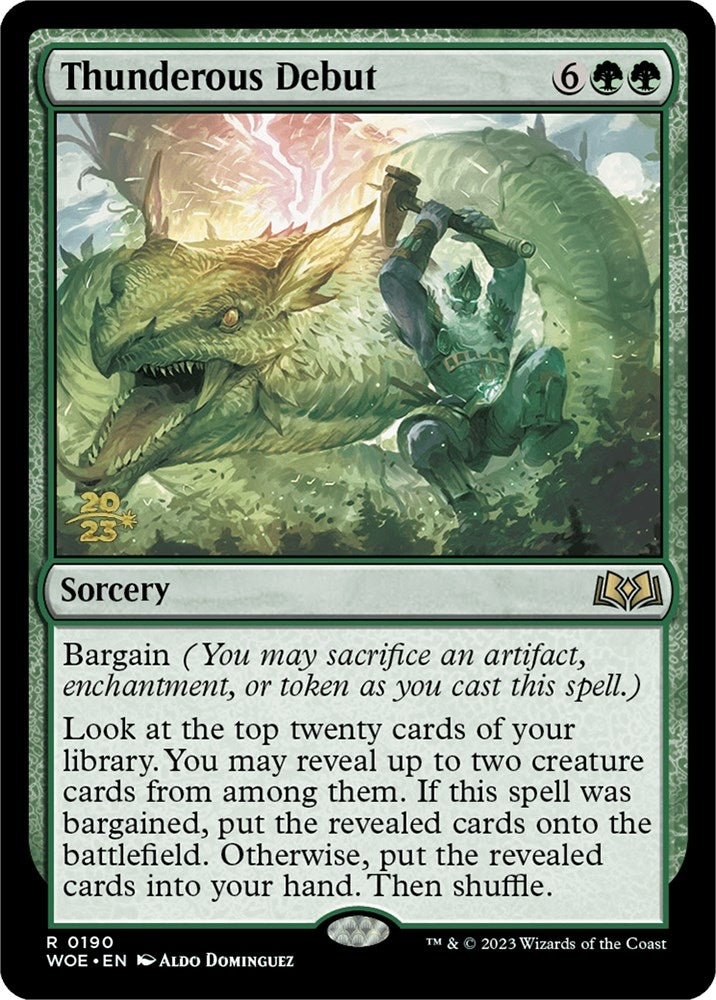 Thunderous Debut (190) (Prerelease Cards)