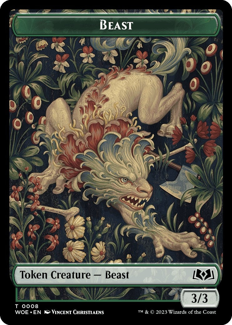 Beast Token (8) (Wilds of Eldraine)