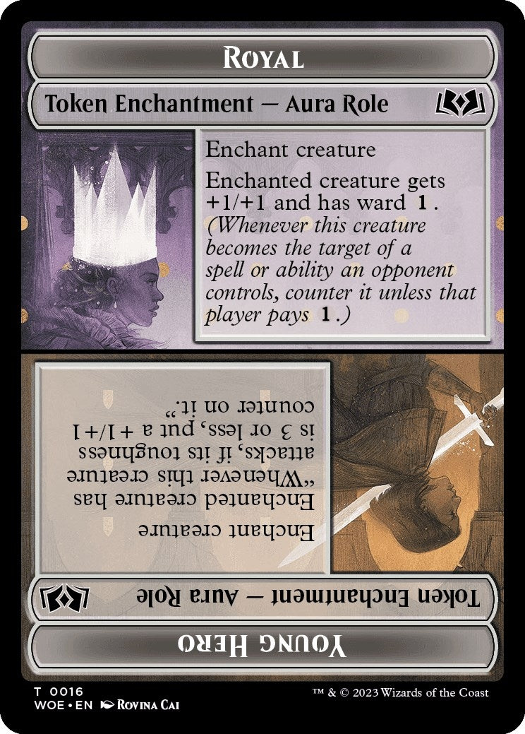 Royal Role / Young Hero Role Token (16) (Wilds of Eldraine)