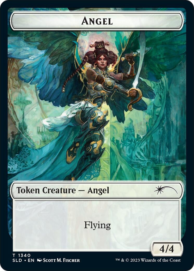 Angel (SLD) // Soldier (CMR) Double-sided Token (1340 // 2) (Secret Lair Drop Series)