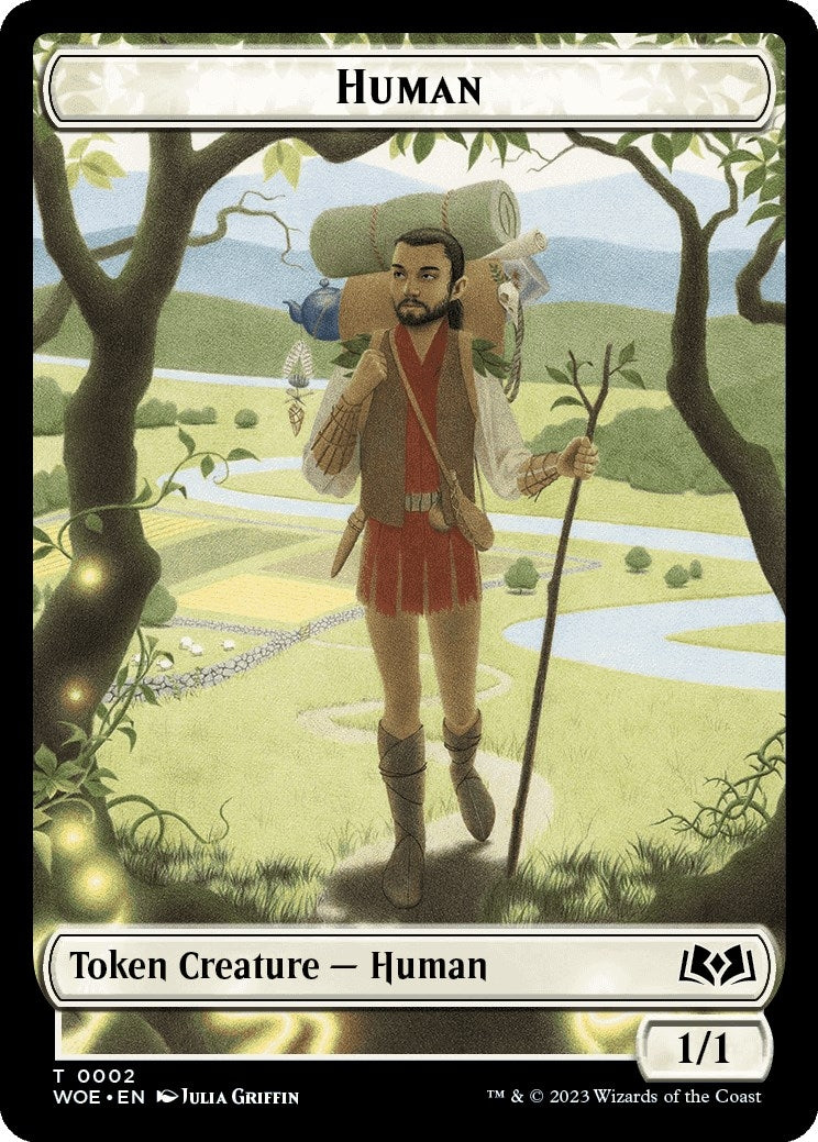 Human // Food (0011) Double-Sided Token (2 // 11) (Wilds of Eldraine)