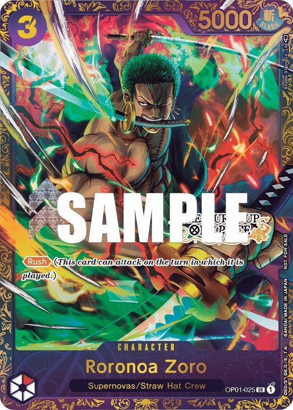 Image for Roronoa Zoro - OP01-025 (Treasure Cup) (OP01-025) (One Piece Promotion Cards) - One Piece Card Game