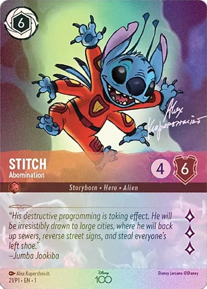 Stitch - Abomination (Alternate Art) (21) (Disney100 Promos)