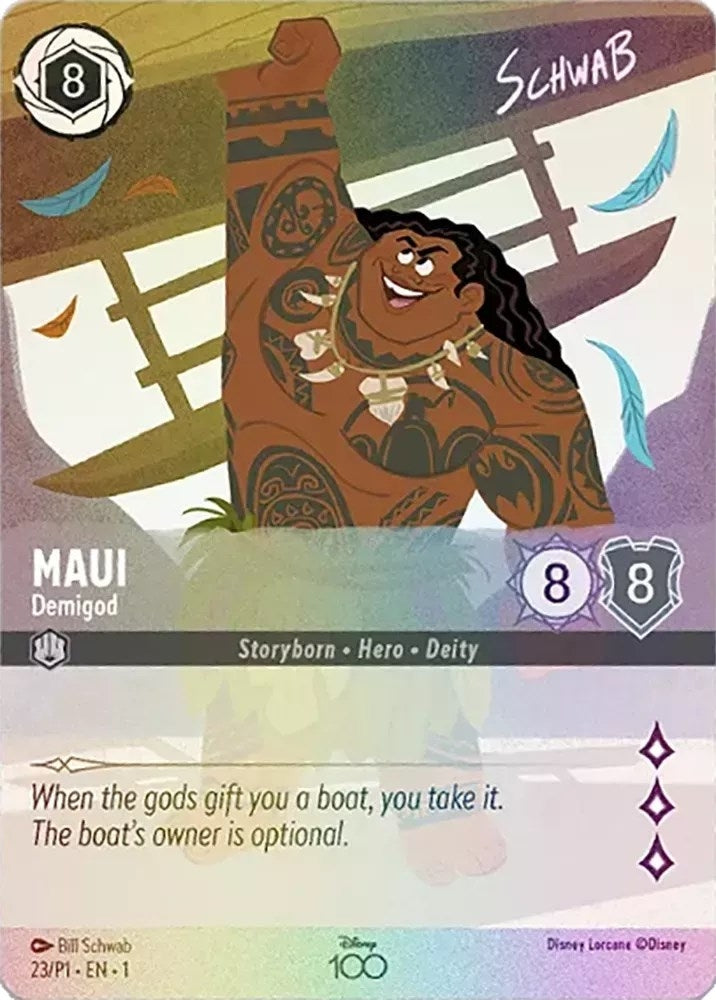 Maui - Demigod (Alternate Art) (23) (Disney100 Promos)