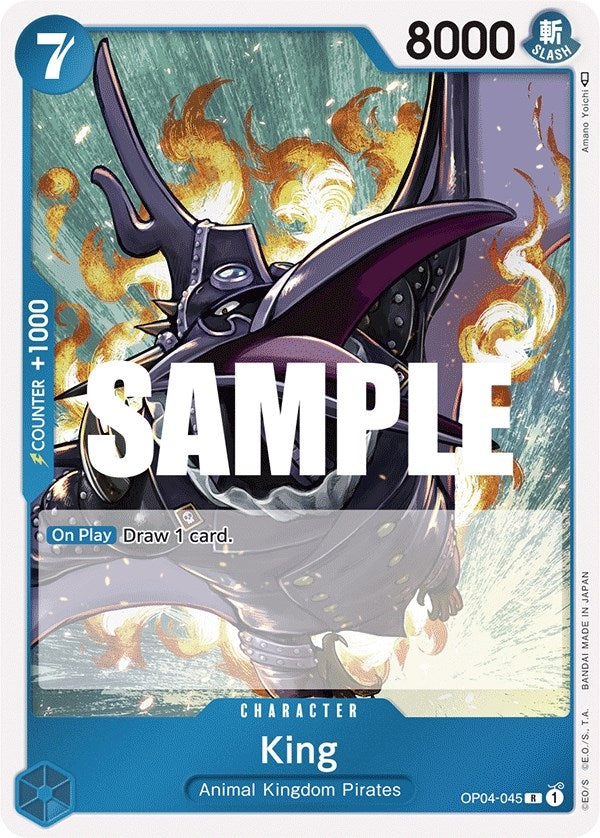 Image for King (OP04-045) (Kingdoms of Intrigue) - One Piece Card Game