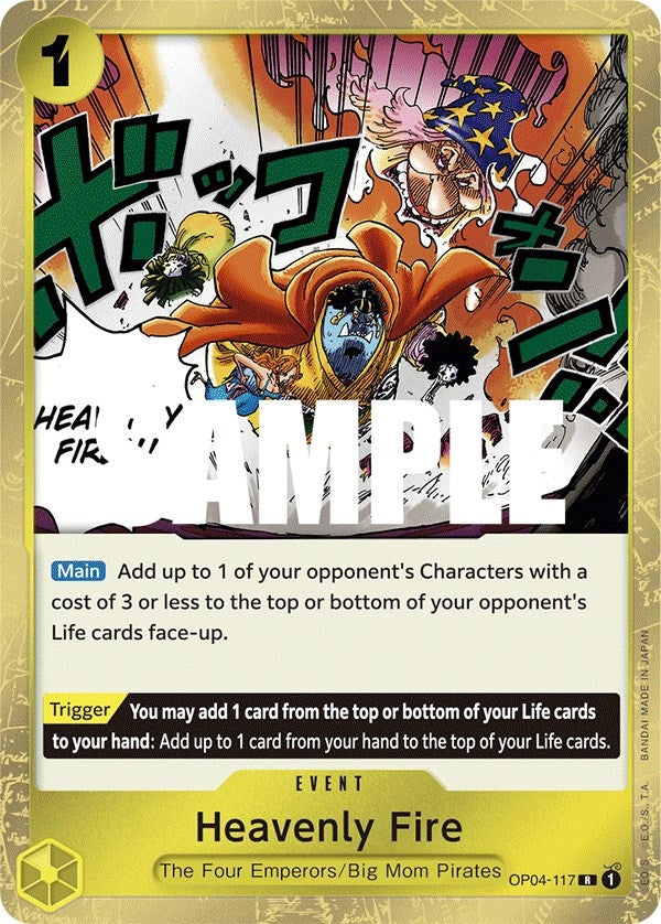 Image for Heavenly Fire (OP04-117) (Kingdoms of Intrigue) - One Piece Card Game