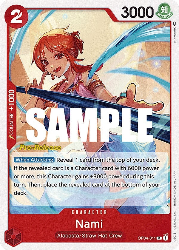Image for Nami (OP04-011) (Kingdoms of Intrigue Pre-Release Cards) - One Piece Card Game