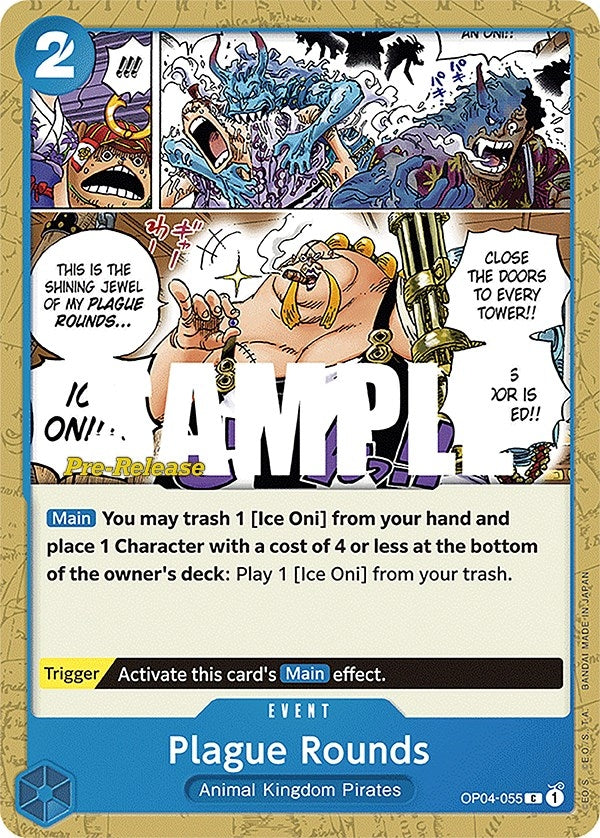 Plague Rounds (OP04-055) (Kingdoms of Intrigue Pre-Release Cards)