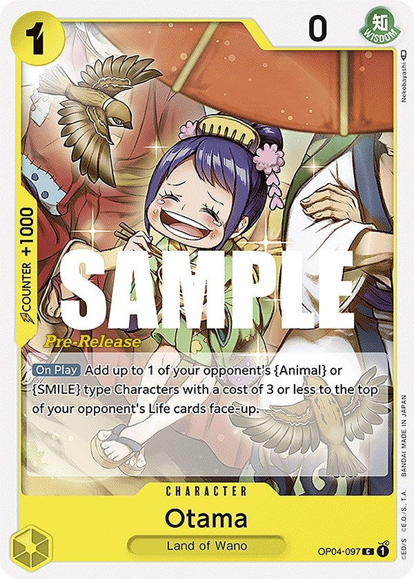 Image for Otama (OP04-097) (Kingdoms of Intrigue Pre-Release Cards) - One Piece Card Game
