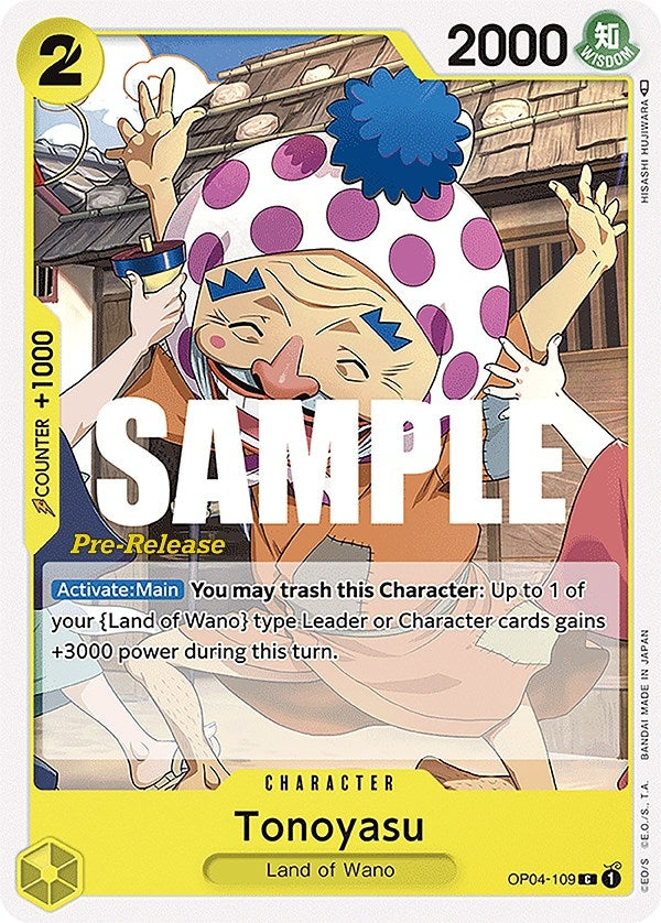 Tonoyasu (OP04-109) (Kingdoms of Intrigue Pre-Release Cards)