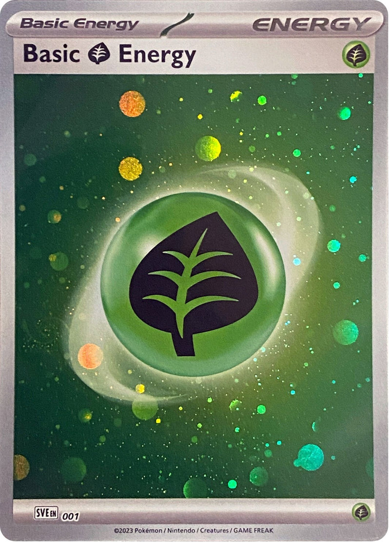 Image for Basic Grass Energy (Cosmos Holo) (001) (SVE: Scarlet & Violet Energies) - Pokemon