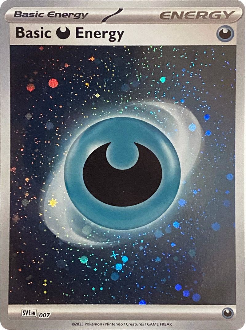 Image for Basic Darkness Energy (Cosmos Holo) (007) (SVE: Scarlet & Violet Energies) - Pokemon