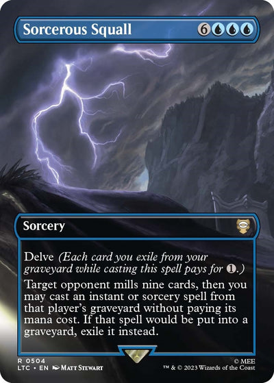 Sorcerous Squall (Borderless) (504) (Commander: The Lord of the Rings: Tales of Middle-earth)