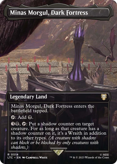 Minas Morgul, Dark Fortress (Borderless) (514) (Commander: The Lord of the Rings: Tales of Middle-earth)