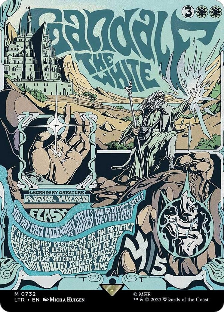 Gandalf the White (Borderless Poster) (732) (Universes Beyond: The Lord of the Rings: Tales of Middle-earth)