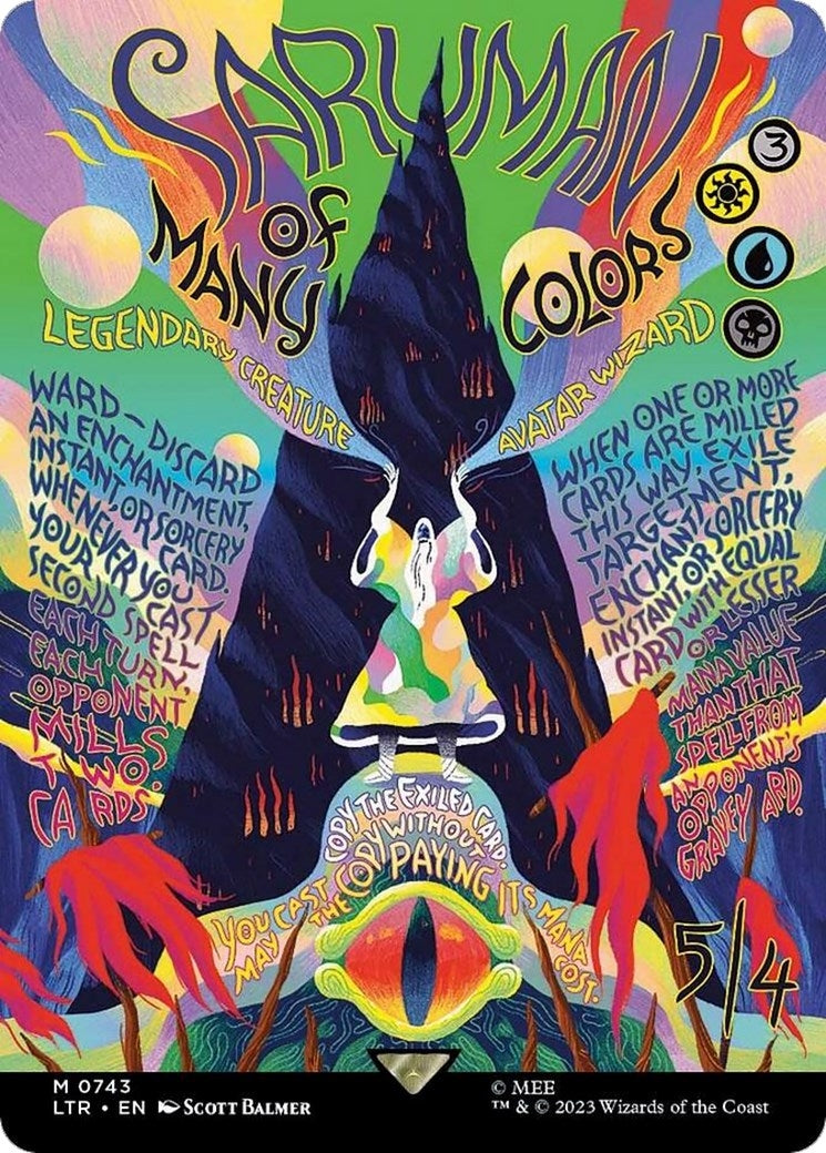 Saruman of Many Colors (Borderless Poster) (743) (Universes Beyond: The Lord of the Rings: Tales of Middle-earth)