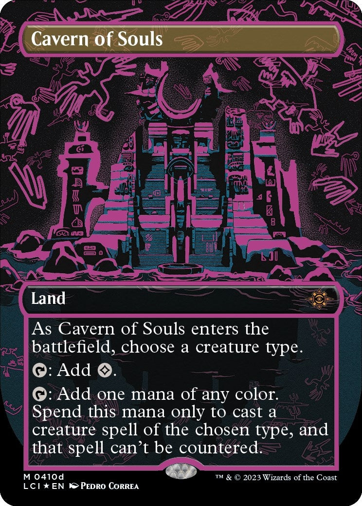 Cavern of Souls (0410d) (Borderless) (410d) (The Lost Caverns of Ixalan)