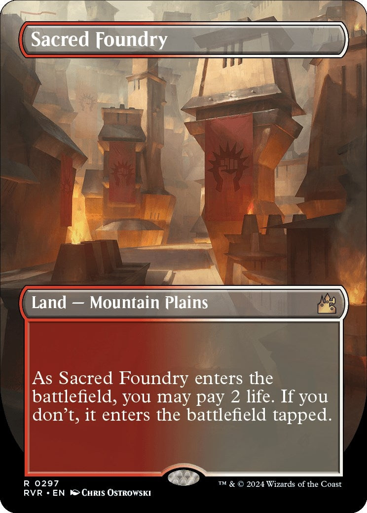 Sacred Foundry (Borderless) (297) (Ravnica Remastered)