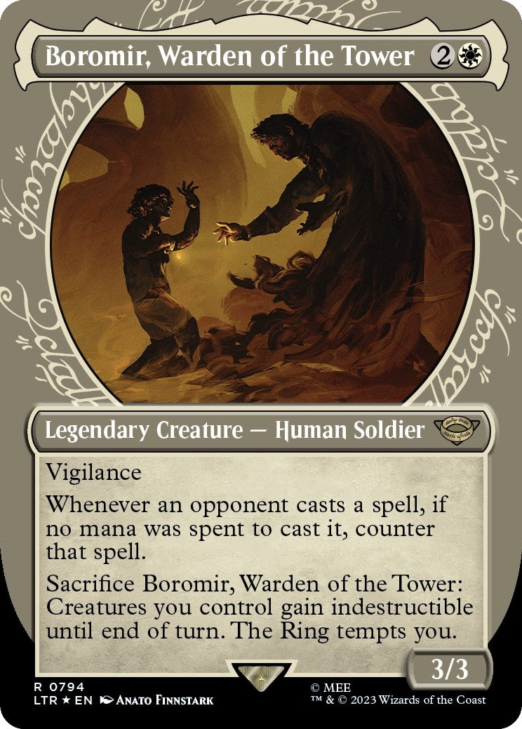 Boromir, Warden of the Tower (Showcase) (Surge Foil) (794) (Universes Beyond: The Lord of the Rings: Tales of Middle-earth)