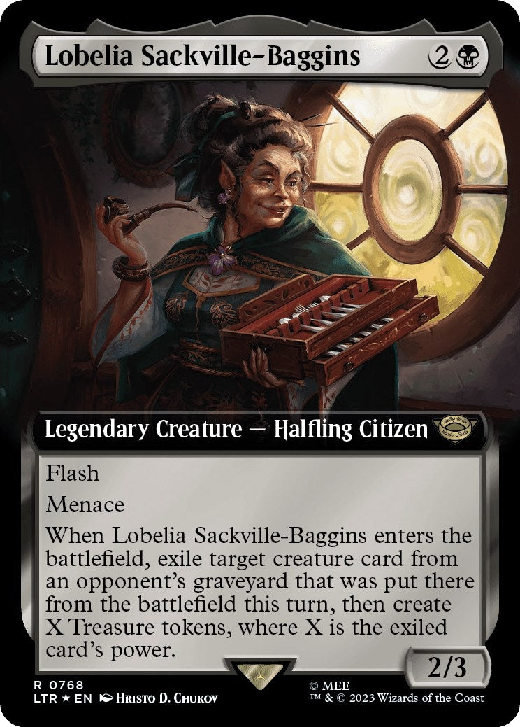 Lobelia Sackville-Baggins (Extended Art) (Surge Foil) (768) (Universes Beyond: The Lord of the Rings: Tales of Middle-earth)