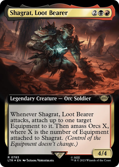 Shagrat, Loot Bearer (Extended Art) (Surge Foil) (783) (Universes Beyond: The Lord of the Rings: Tales of Middle-earth)