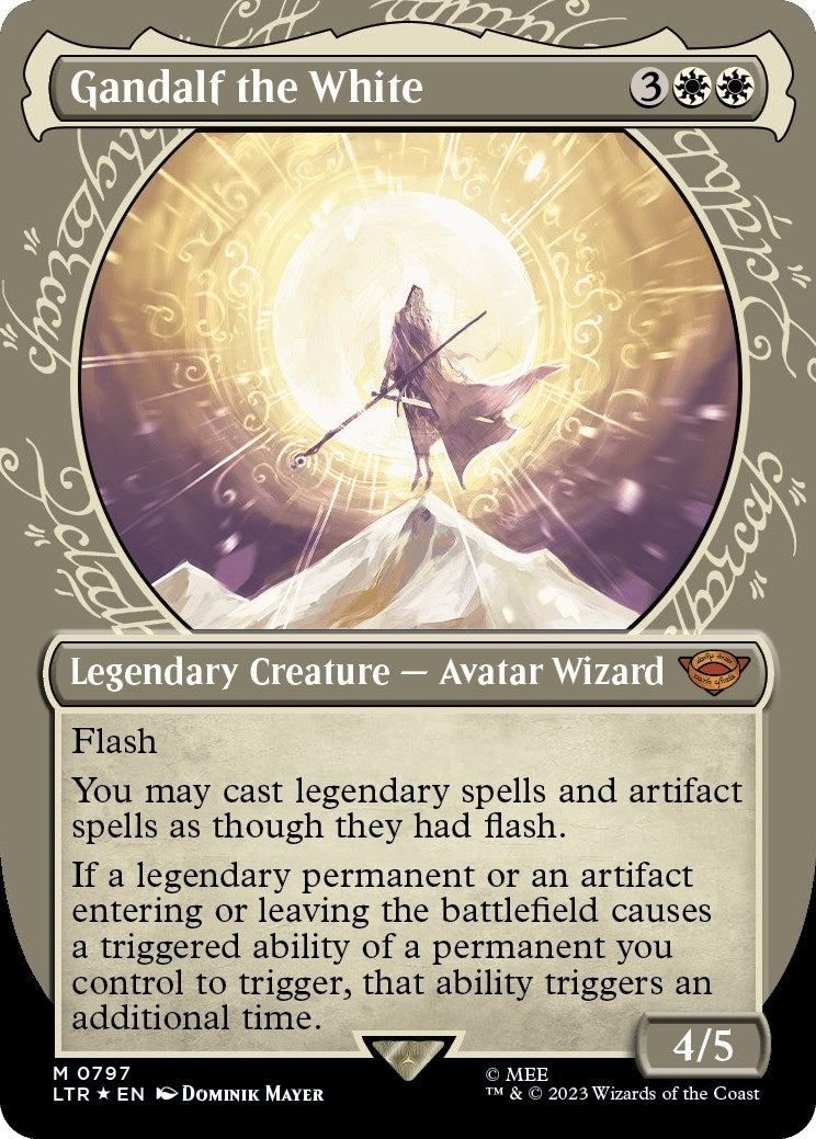 Gandalf the White (Showcase) (Surge Foil) (797) (Universes Beyond: The Lord of the Rings: Tales of Middle-earth)