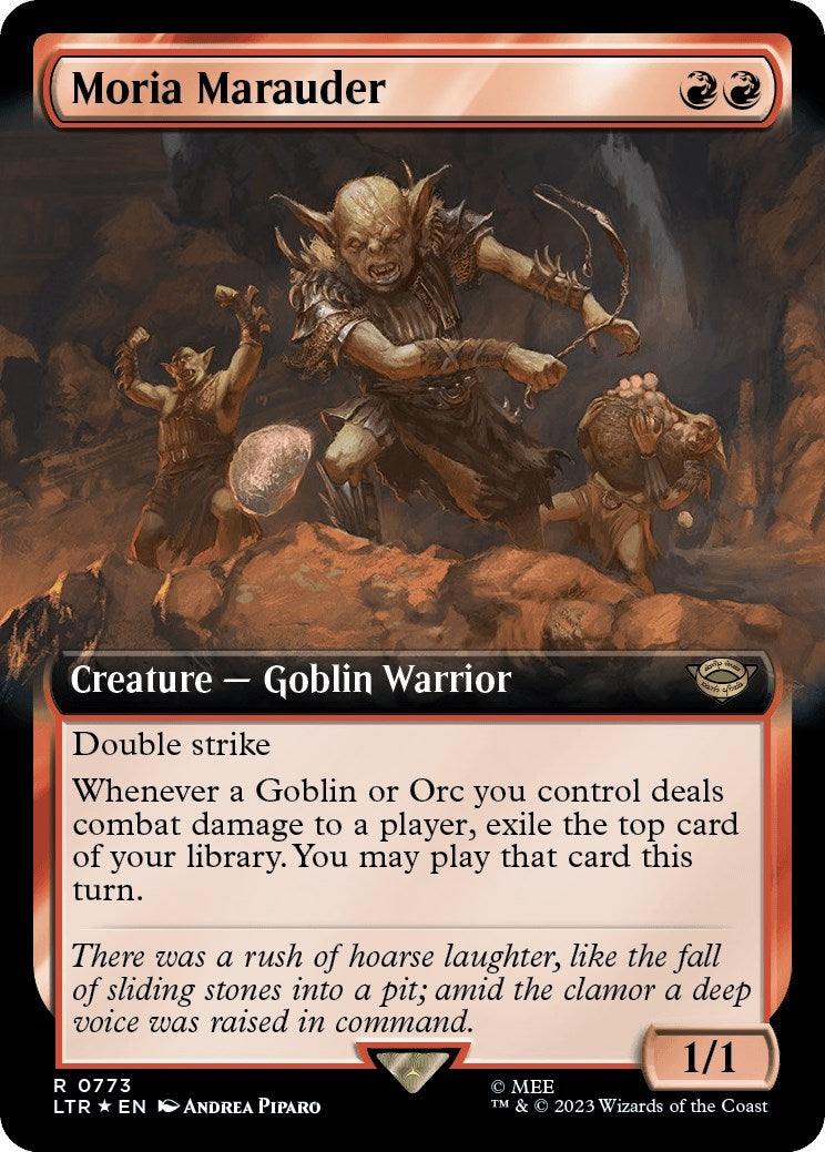 Moria Marauder (Extended Art) (Surge Foil) (773) (Universes Beyond: The Lord of the Rings: Tales of Middle-earth)