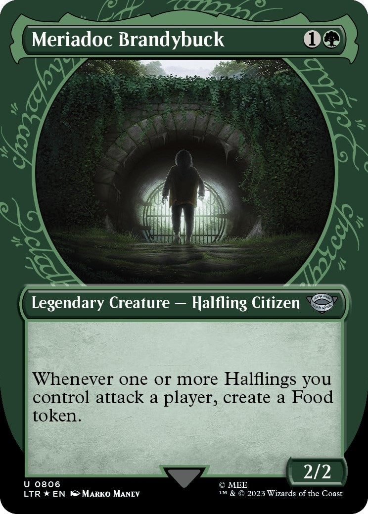 Meriadoc Brandybuck (Showcase) (Surge Foil) (806) (Universes Beyond: The Lord of the Rings: Tales of Middle-earth)
