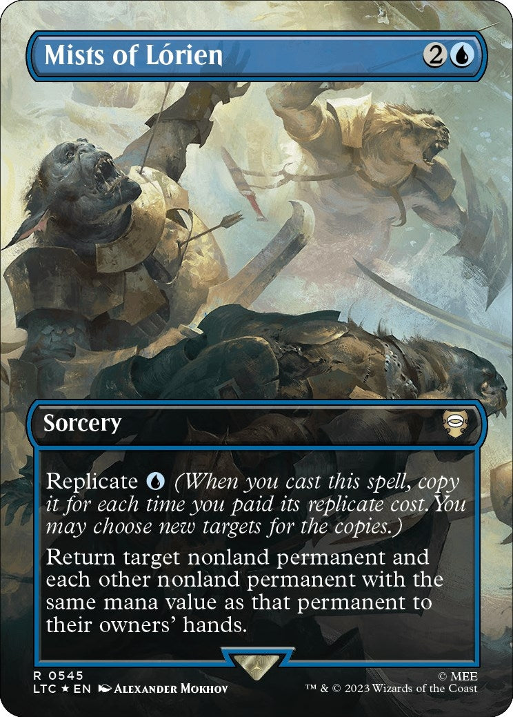 Mists of Lorien (Borderless) (Surge Foil) (545) (Commander: The Lord of the Rings: Tales of Middle-earth)