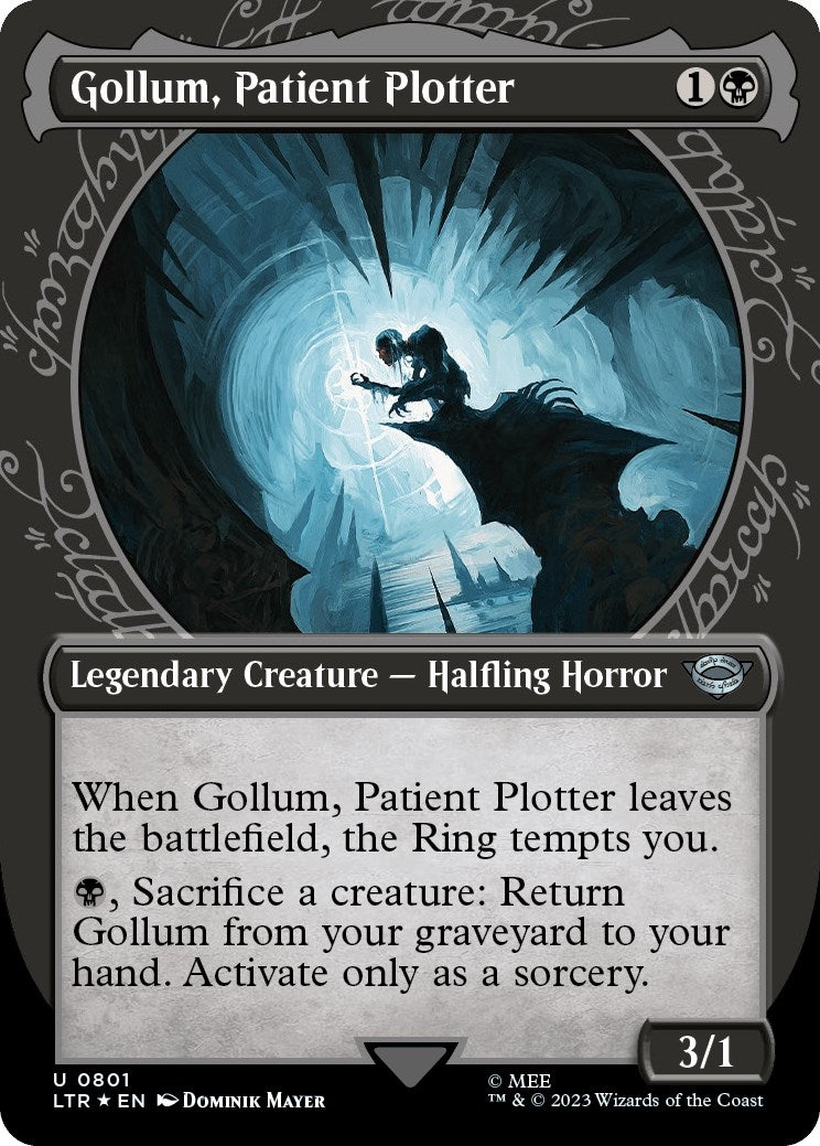 Gollum, Patient Plotter (Showcase) (Surge Foil) (801) (Universes Beyond: The Lord of the Rings: Tales of Middle-earth)