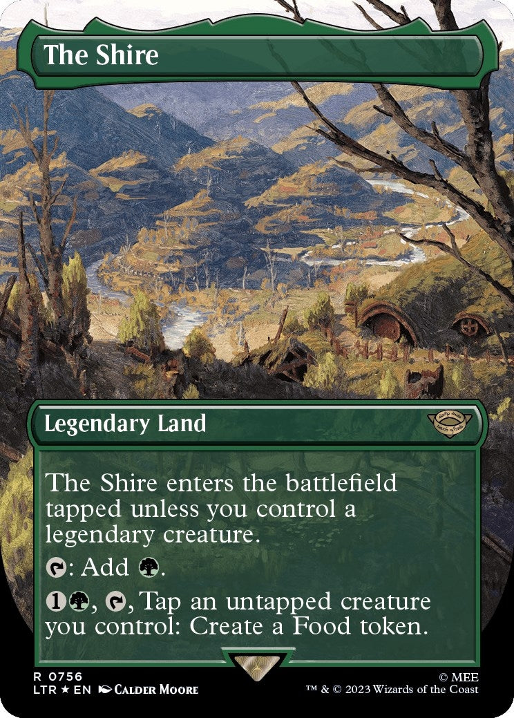 The Shire (Borderless) (Surge Foil) (756) (Universes Beyond: The Lord of the Rings: Tales of Middle-earth)